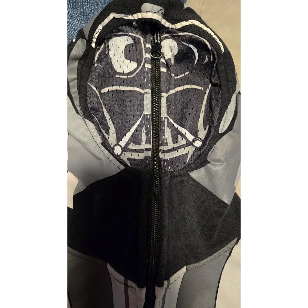 Star Wars Darth Vader Youth Hoodie Zip Up Mask Costume Black Kids Jacket